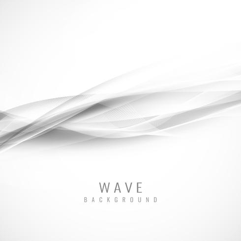 Abstract elegant grey wave background vector