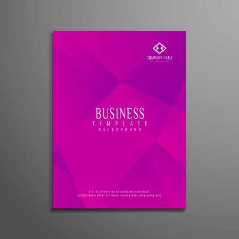 Plantilla de folleto de negocios geométrica abstracta vector
