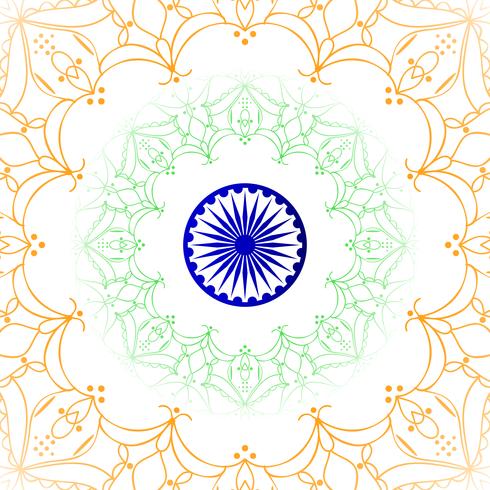 Abstract Indian flag theme design background vector