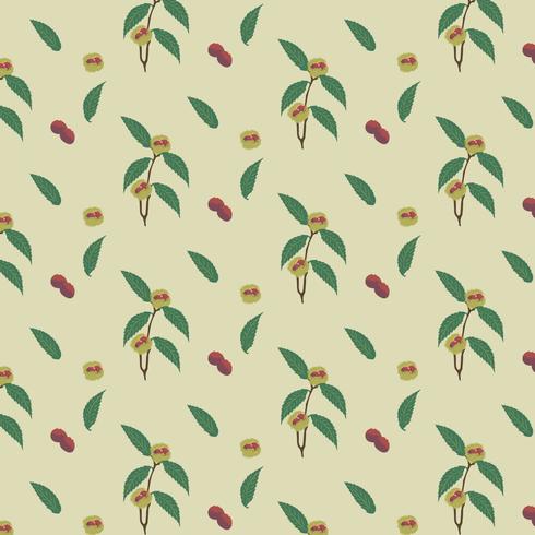 Chestnut Tree Pattern vector