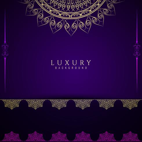 Abstract decorative luxury mandala background vector