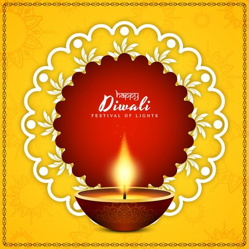 Abstract Happy Diwali background vector