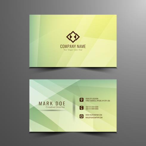 Abstract stylish geometric business card template vector