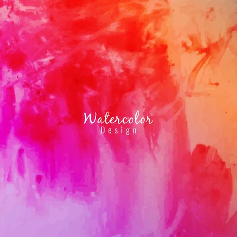 Abstract colorful watercolor background vector