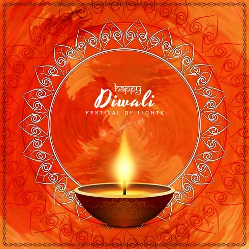 Diseño abstracto feliz del fondo de Diwali vector