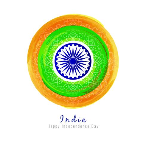 Abstract Indian Flag Theme Watercolor Design Background Download
