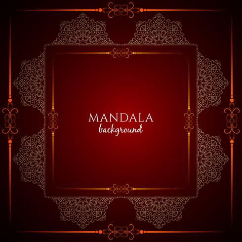 Abstract decorative luxury mandala design background vector