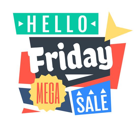 Friday Mega Sale vector