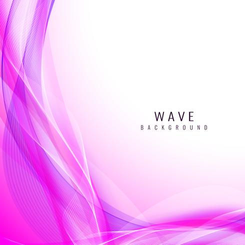 Abstract stylish pink wave background vector