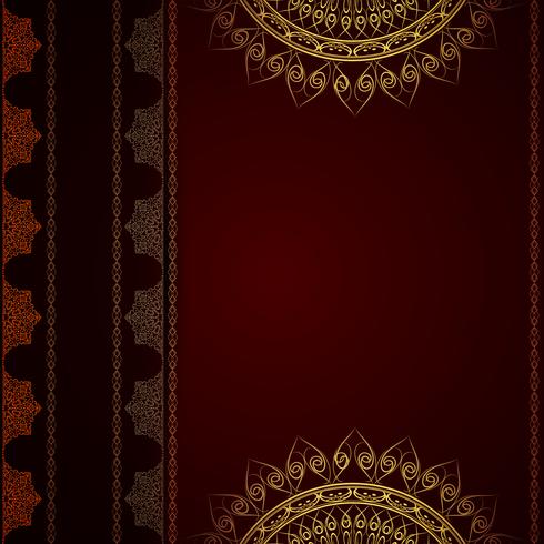 Abstract decorative luxury mandala background vector