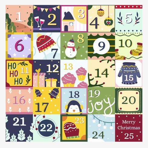 Advent Calendar Vector