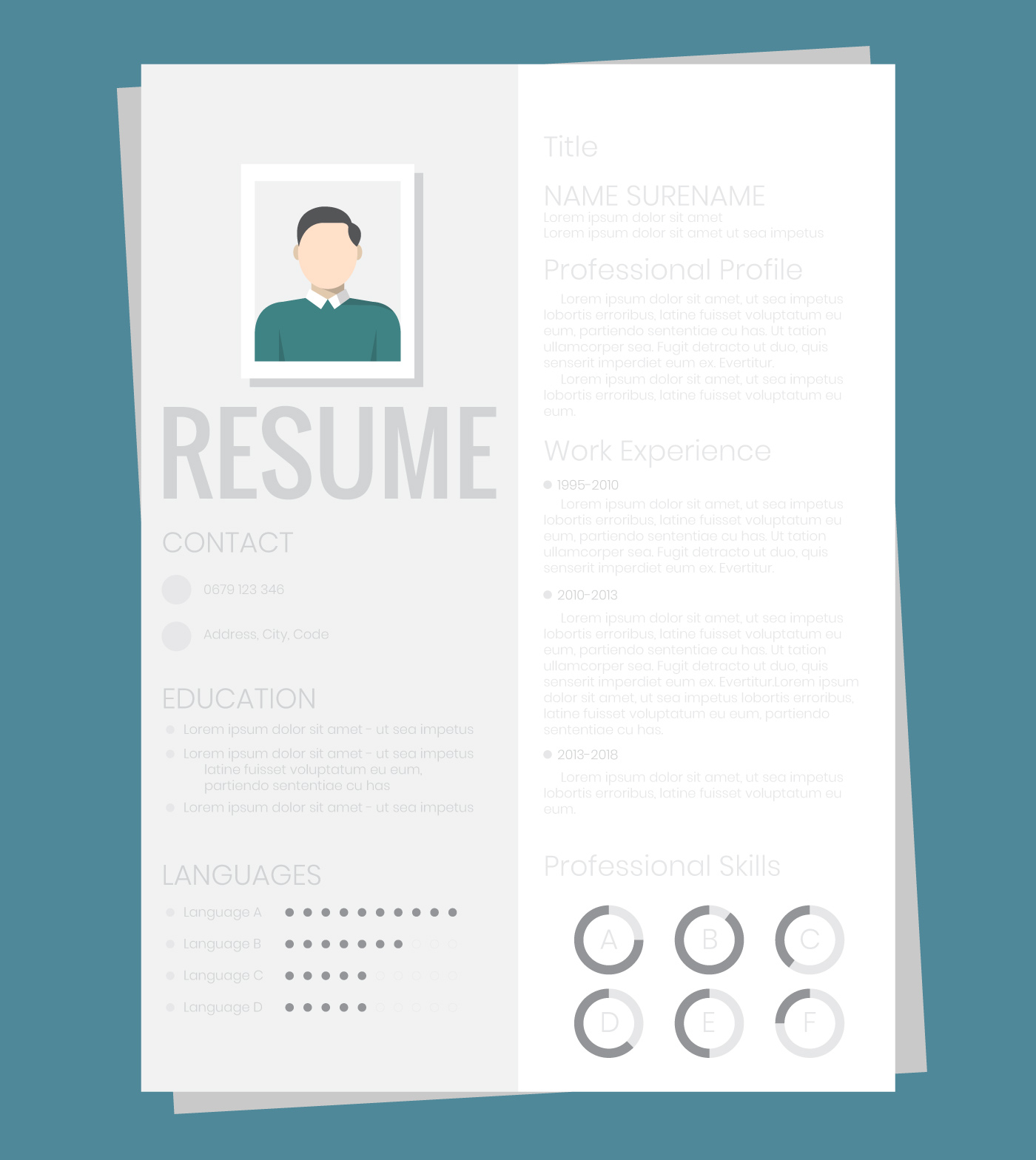 Resume Paper 256562 Vector Art at Vecteezy