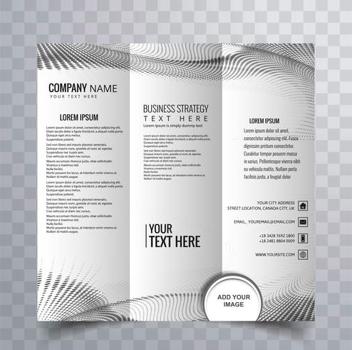 modern trifold brochure design vector