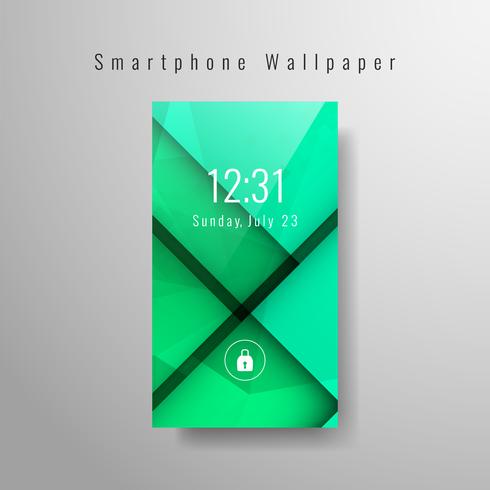 Abstract geometric smartphone wallpaper design vector