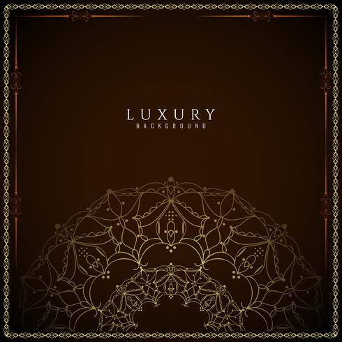 Abstract decorative luxury mandala background vector