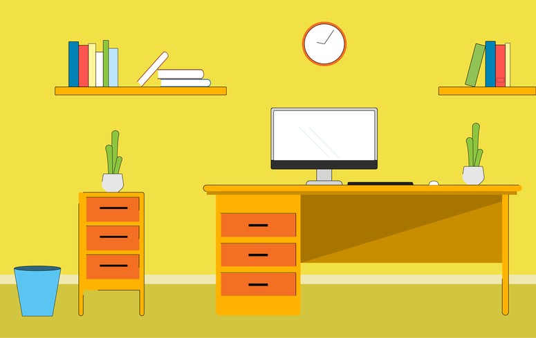 Vector Designer's Desktop Illustration