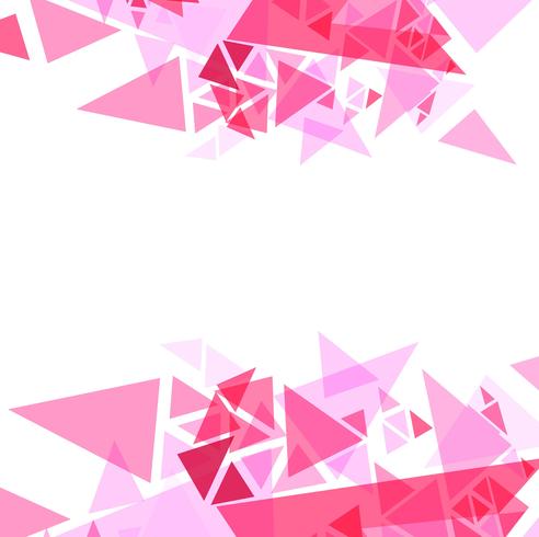 Abstract pink triangles background illustration vector