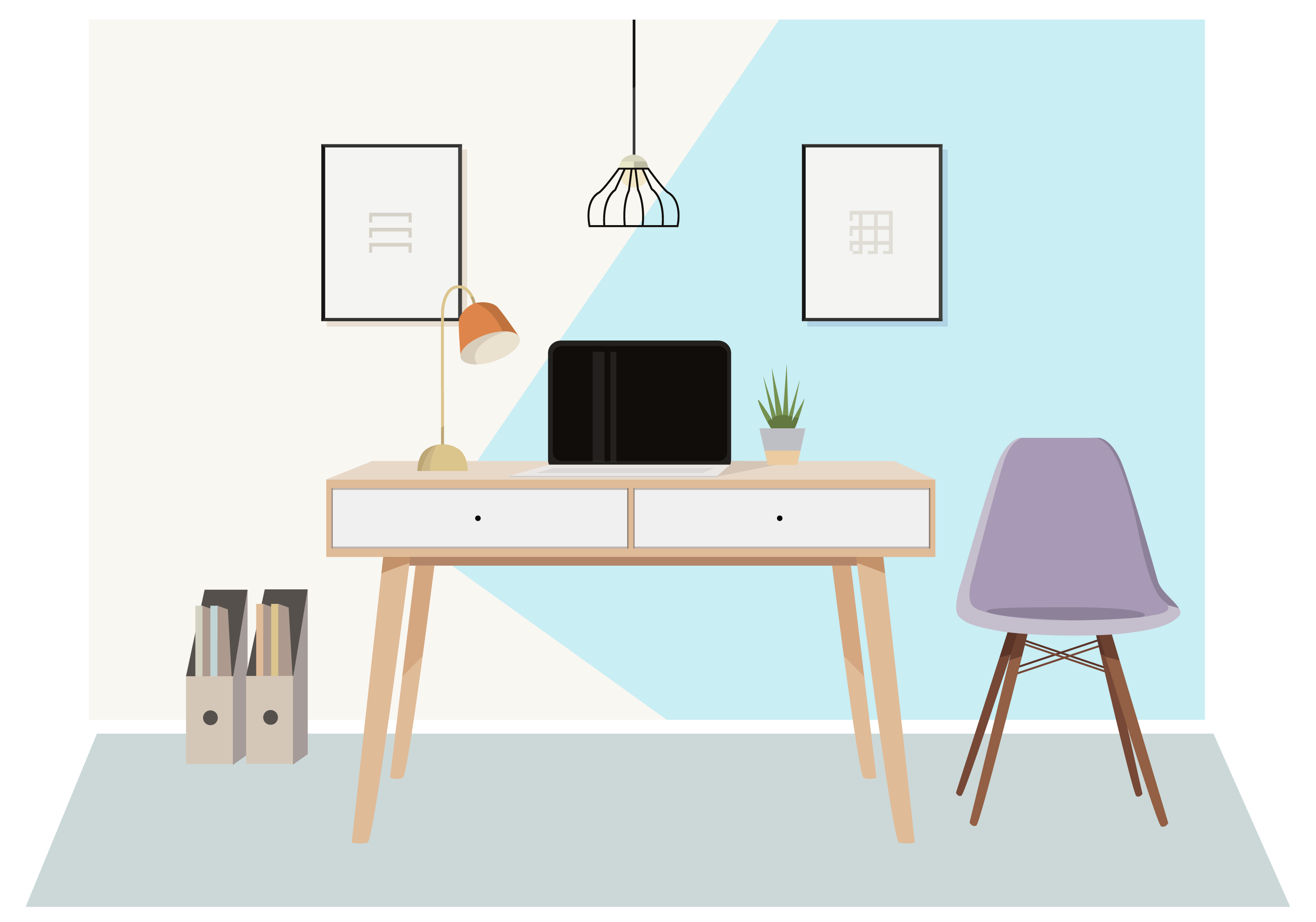 Vector Designer's Desktop Illustration 256679 Vector Art at Vecteezy