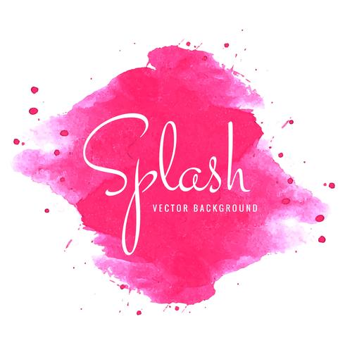 Beautiful watercolor splash background vector