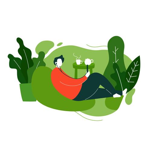 Cozy Settings Vector Illustration