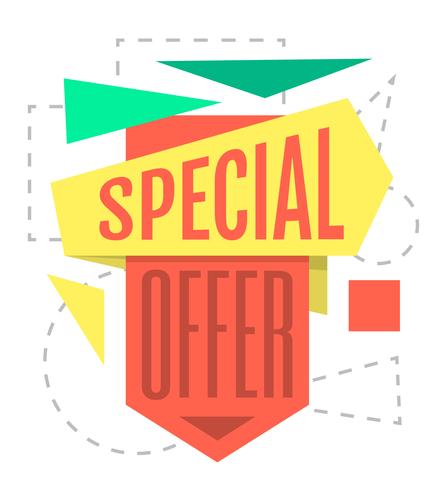 Oferta especial vector