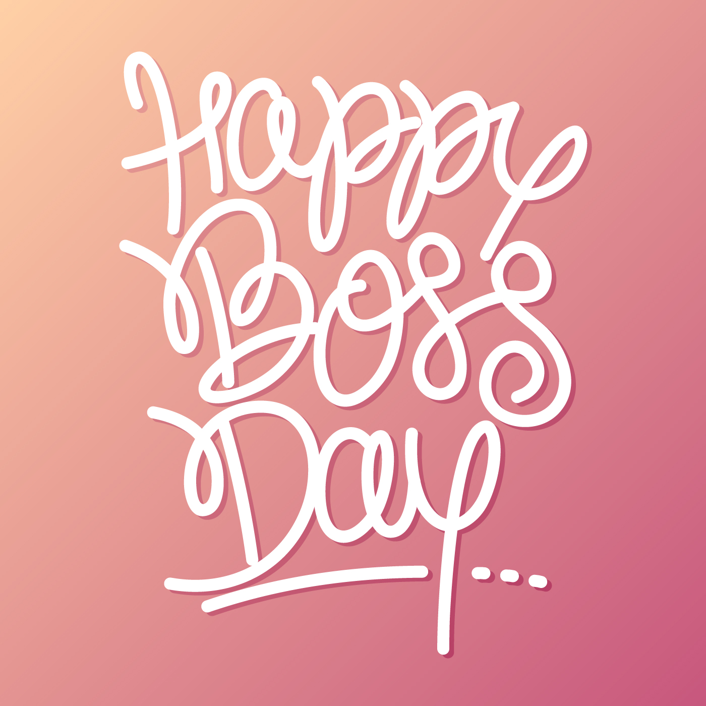 Hand Lettering Happy Boss Day Vector 256717 Vector Art at Vecteezy