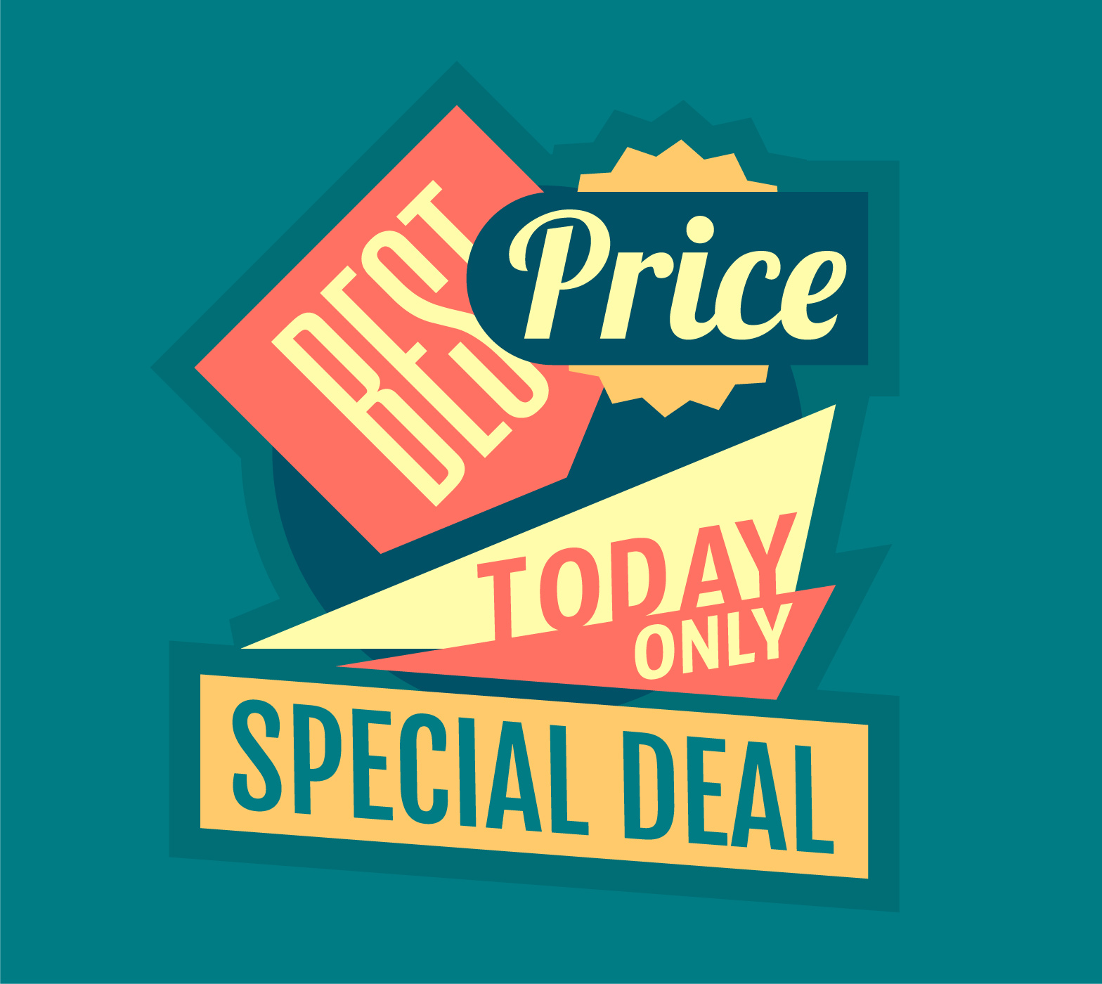 Price discount poster. Special sale. Discount poster. Special sales