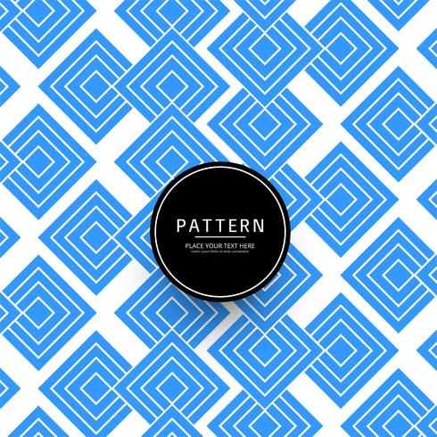 Modern geometric pattern blue background vector