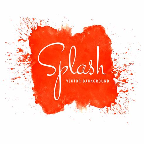 Red watercolor splash background illustration vector