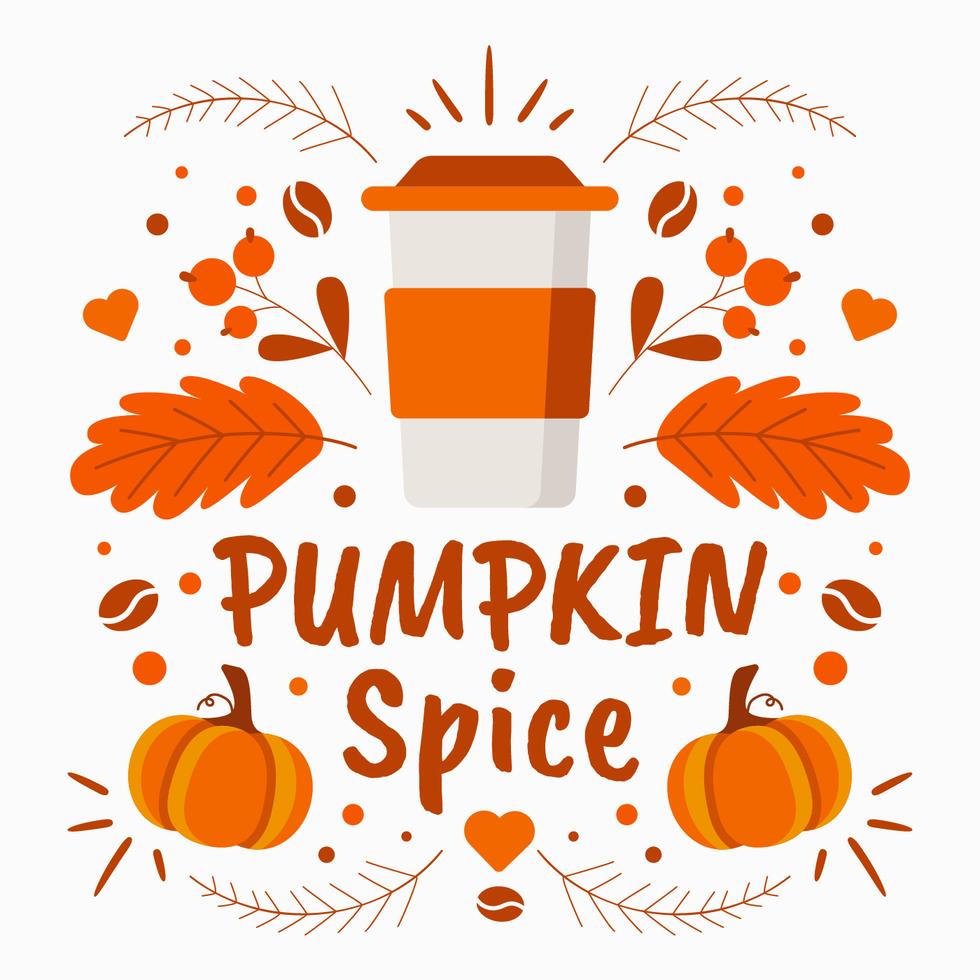 Pumpkin Spice Background Vector 256826 Vector Art at Vecteezy