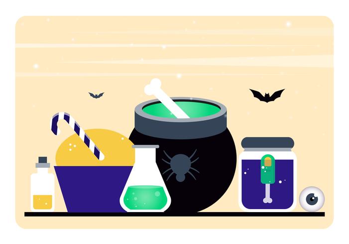 Vector Halloween Elements and Accessories