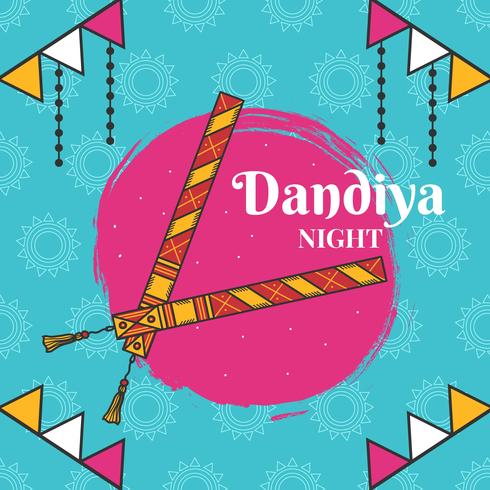 Dandiya Sticks Vector