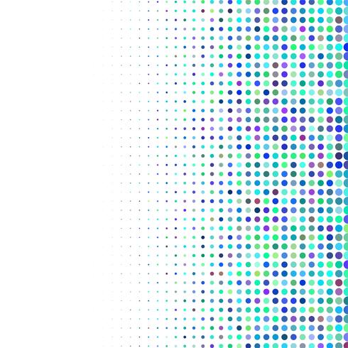 Abstract colorful dotted halftone background vector