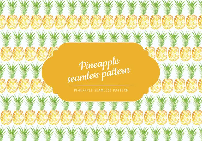 Vector Hand Drawn Pineapple Pattern