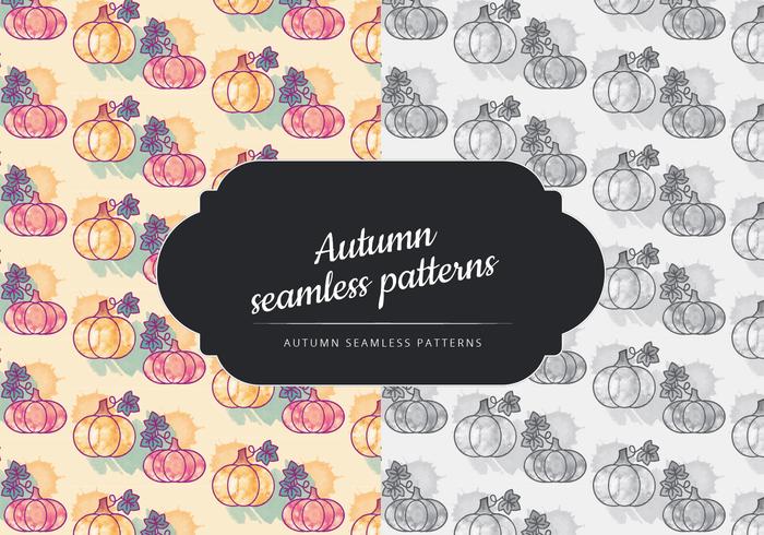 Vector Fall Seamless Pumpkin Pattern