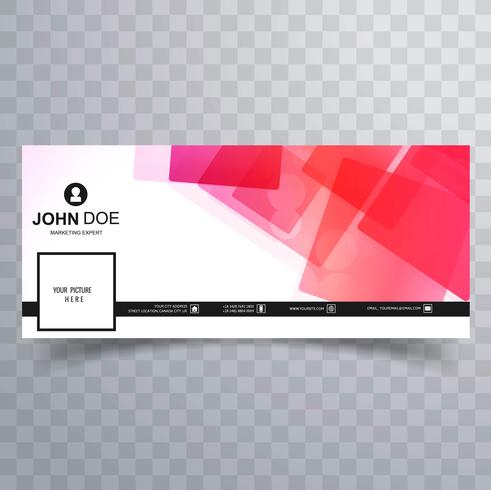 Modern facebook timeline cover template vector