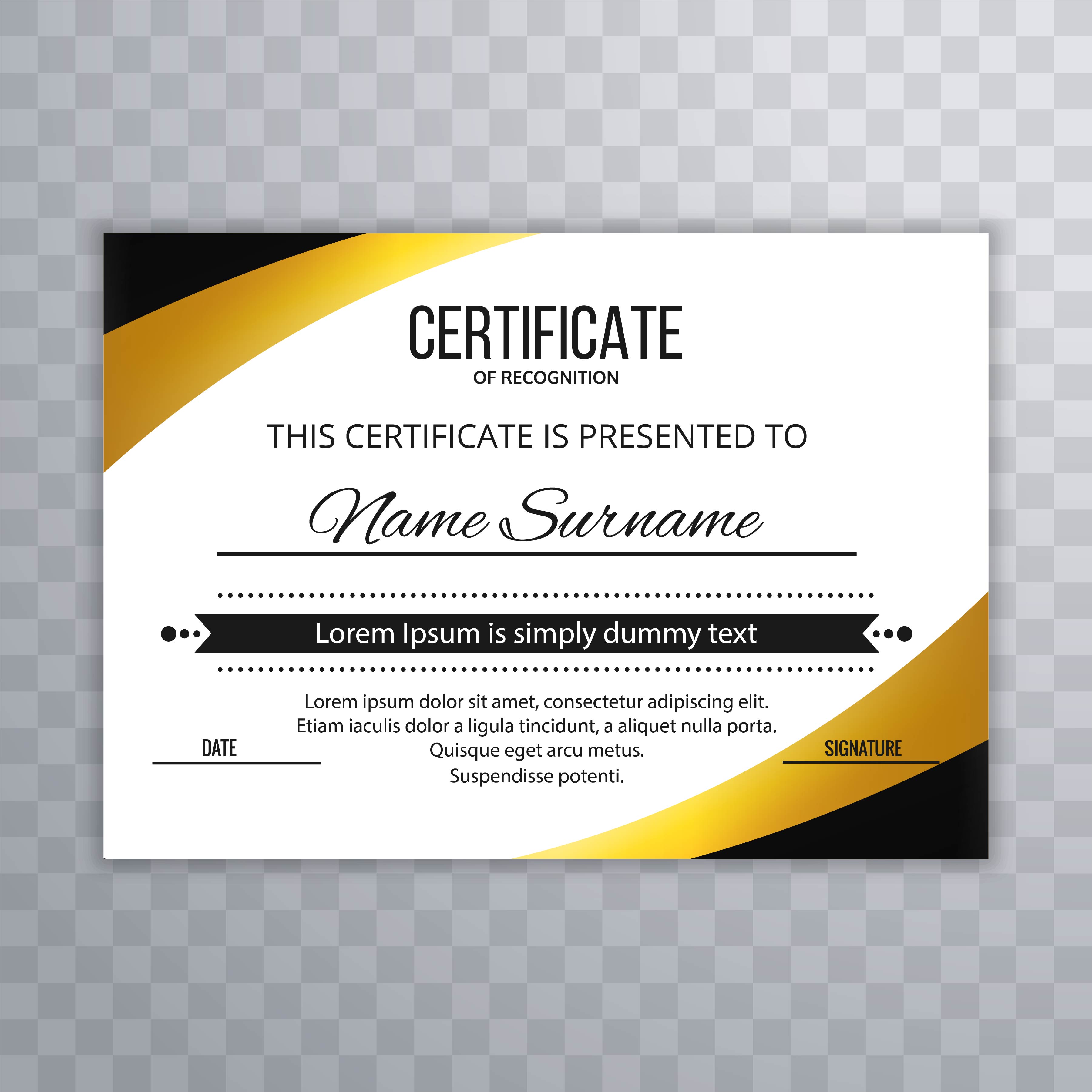 Modern certificate template background design 257042 - Download Free