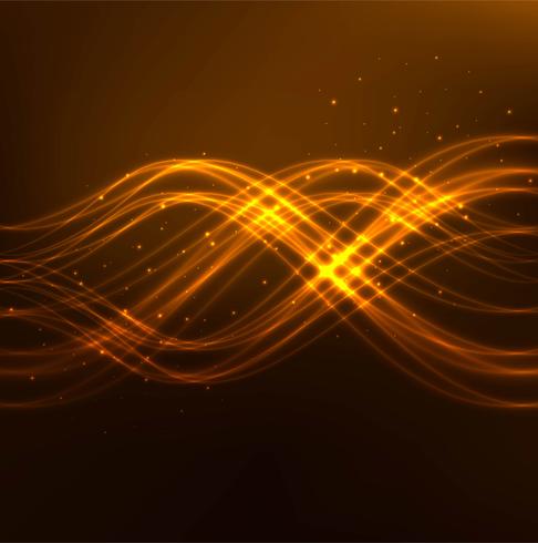 Abstract glowing shiny wave background vector