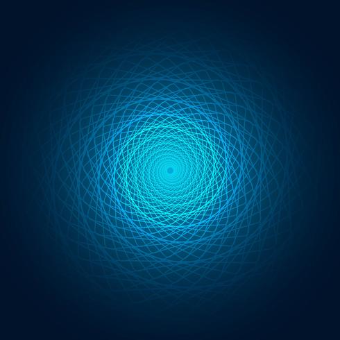 Abstract blue swirl lines background illustration vector