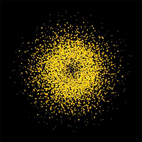 Abstract golden glitters background vector