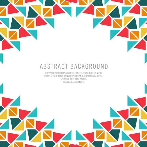 Modern colorful triangles background vector