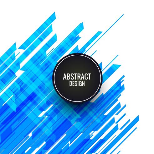 Abstract blue lines background vector