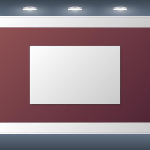 Download Cartel En Blanco Mock Up Diseno Interior Ilustracion De Fondo Descargar Vectores Gratis Illustrator Graficos Plantillas Diseno PSD Mockup Templates