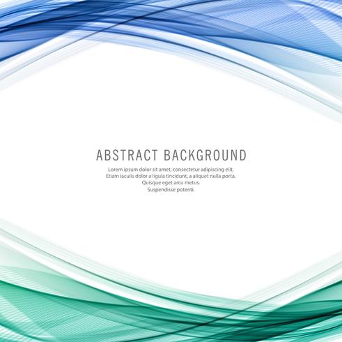 Abstract colorful business wave background vector