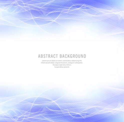 Abstract elegant  blue business wave background vector