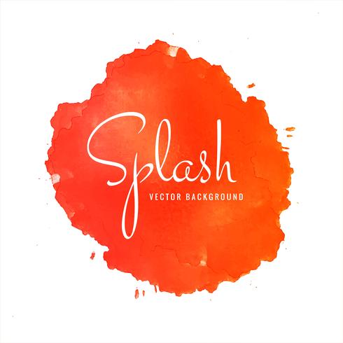 Modern beautiful color watercolor splash background vector