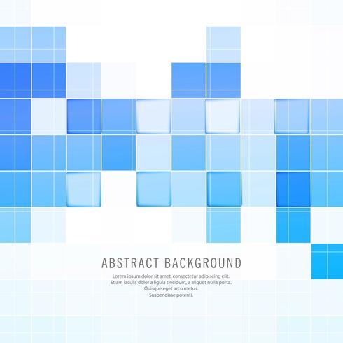 Fondo de vector de cuadrados azules abstractos