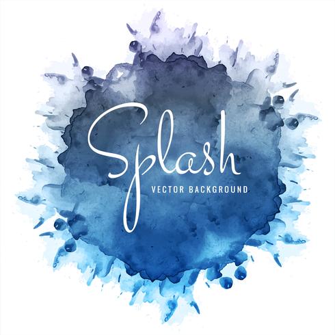 Abstract watercolor colorful splash background vector
