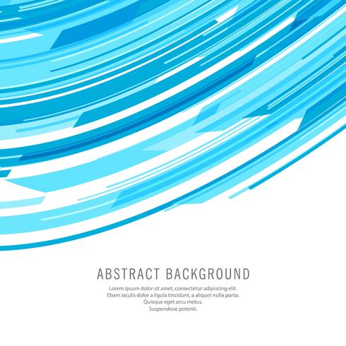 Abstract blue technology wave background vector