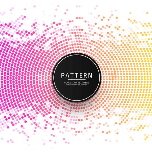 Beautiful colorful halftone pattern background illustration vector